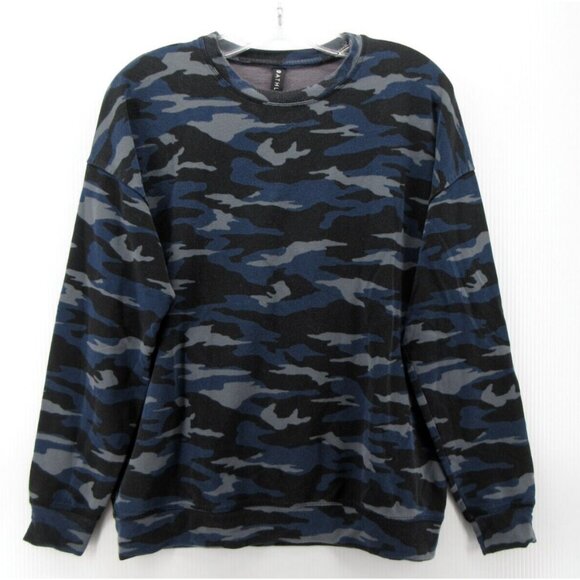 Athleta Sweater Small Pullover Camo Crewneck Casual Athleisure Tencel - Picture 1 of 10